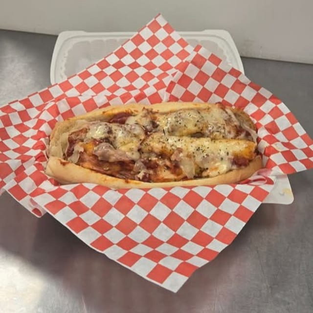 Italian Sausage Sub Sandwich.
